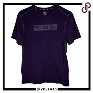 Peloton Small Dark‎ Plum Purple Athleisure Workout Shirt
